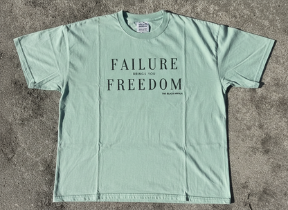 Mint "Failure brings you Freedom" Oversized Drop-Shoulder T-Shirt – Plain Soft Unisex Tee