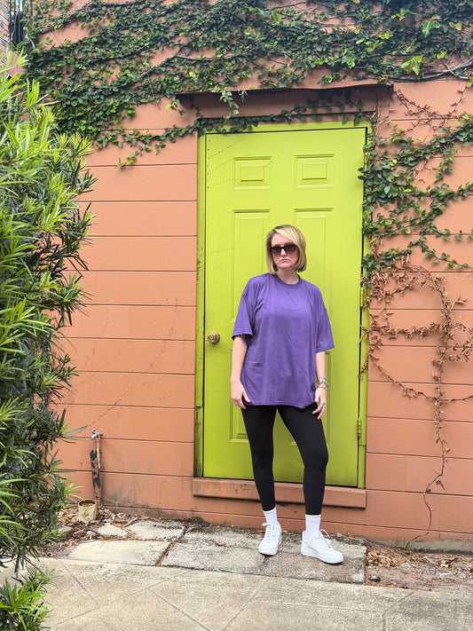 Midnight Plum Oversized Tee