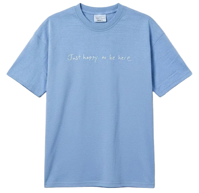 Just Happy to Be Here Oversized Graphic T-Shirt