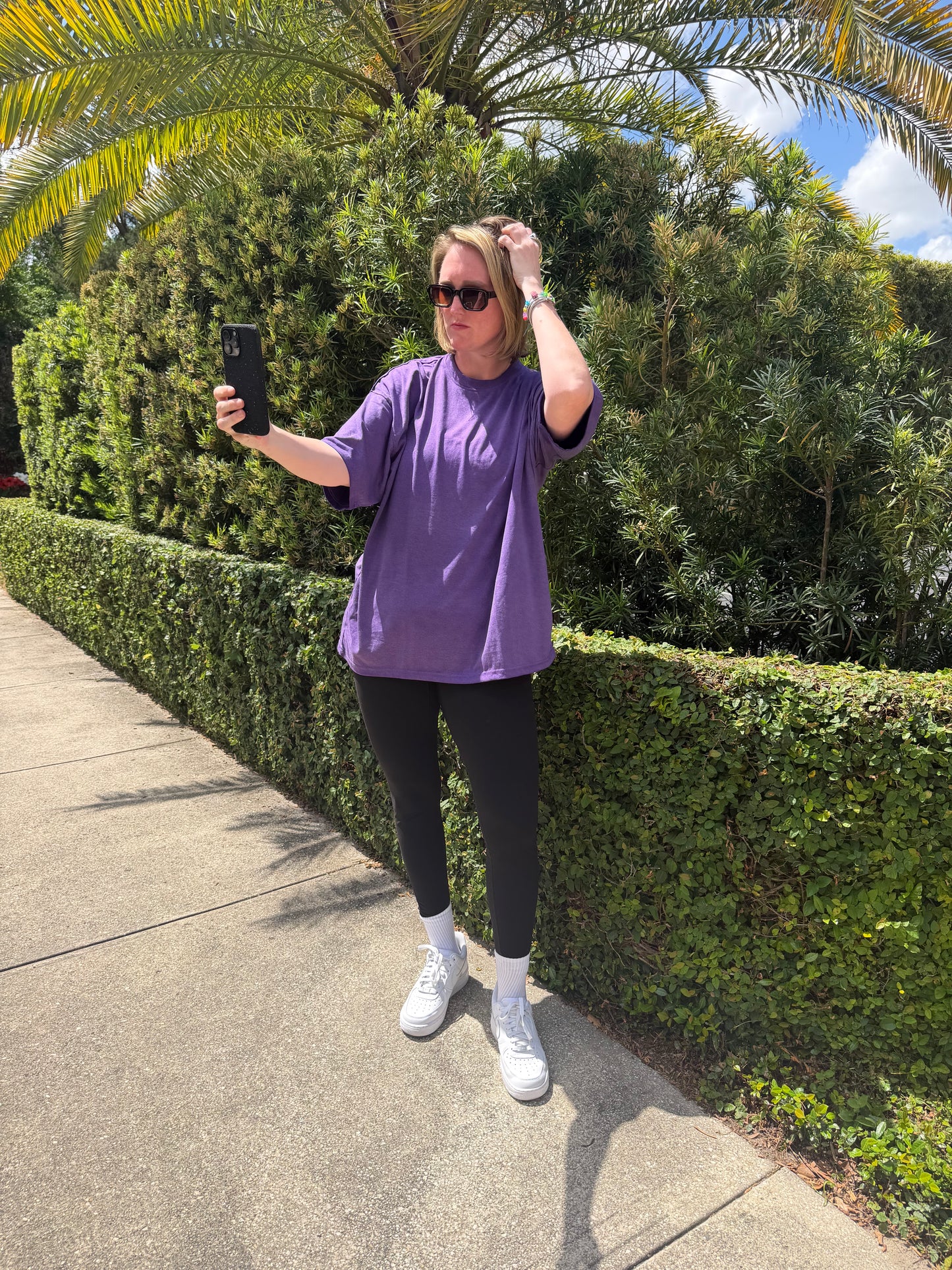 Midnight Plum Oversized Tee