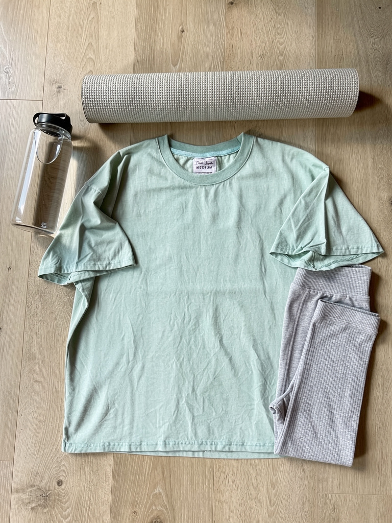 Mint Oversized Drop-Shoulder T-Shirt – Plain Soft Unisex Tee