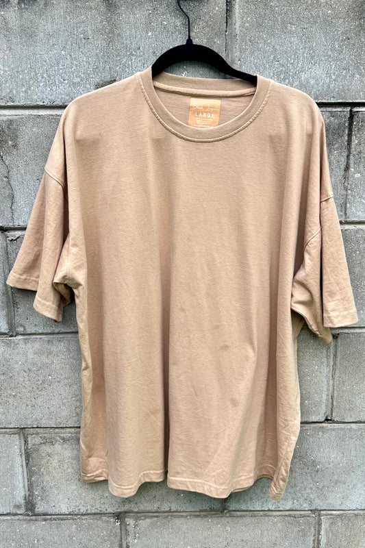 Oatmeal Oversized Drop Shoulder Unisex T-Shirt