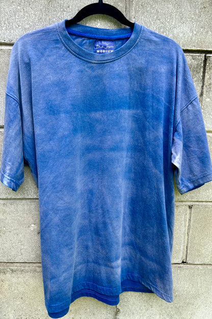 Blue Oversized Acid Washed Unisex T-Shirt