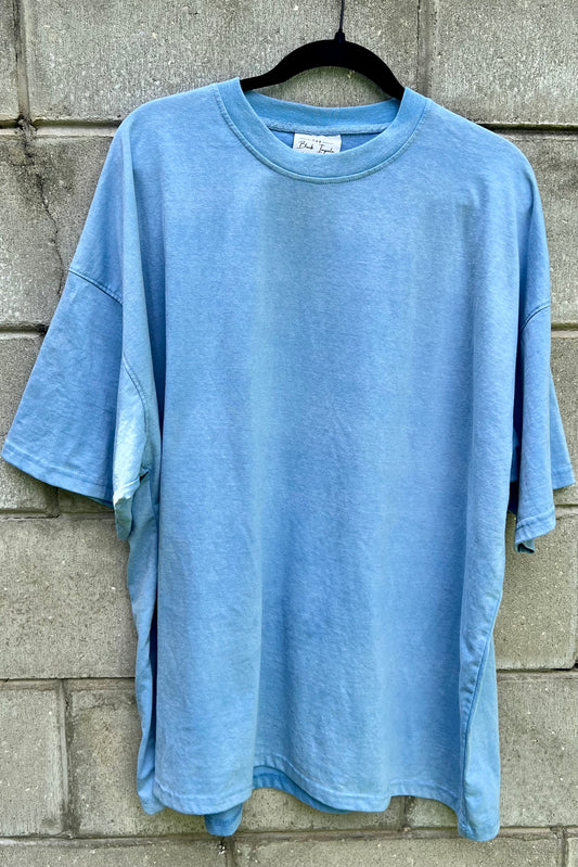 Carolina Blue Loose Fitting Vintage Washed T-Shirt