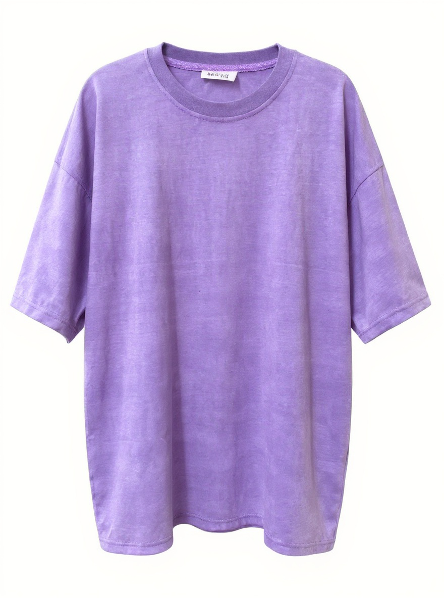 Lavender Loose Fitting Oversized Vintage Washed T-Shirt