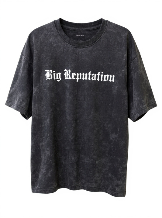 Big Reputation Loose Fitting Vintage Washed T-Shirt