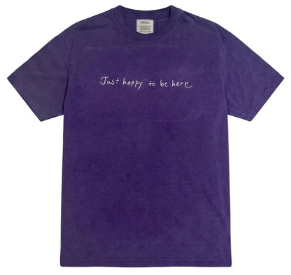 Just Happy to Be Here Oversized Graphic T-Shirt