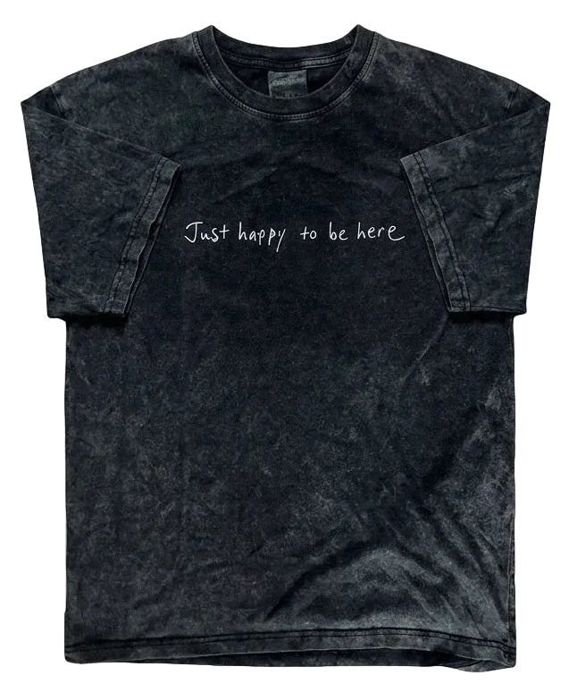 Just Happy to Be Here Oversized Graphic T-Shirt