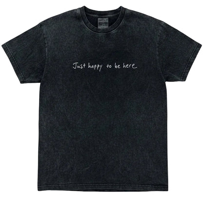 Just Happy to Be Here Oversized Graphic T-Shirt