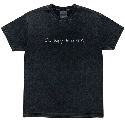 Just Happy to Be Here Oversized Graphic T-Shirt